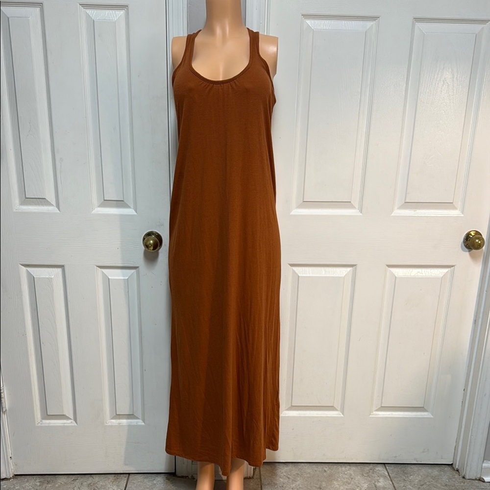 XXI ESSENTIALS Elegant Brown Maxi Dress